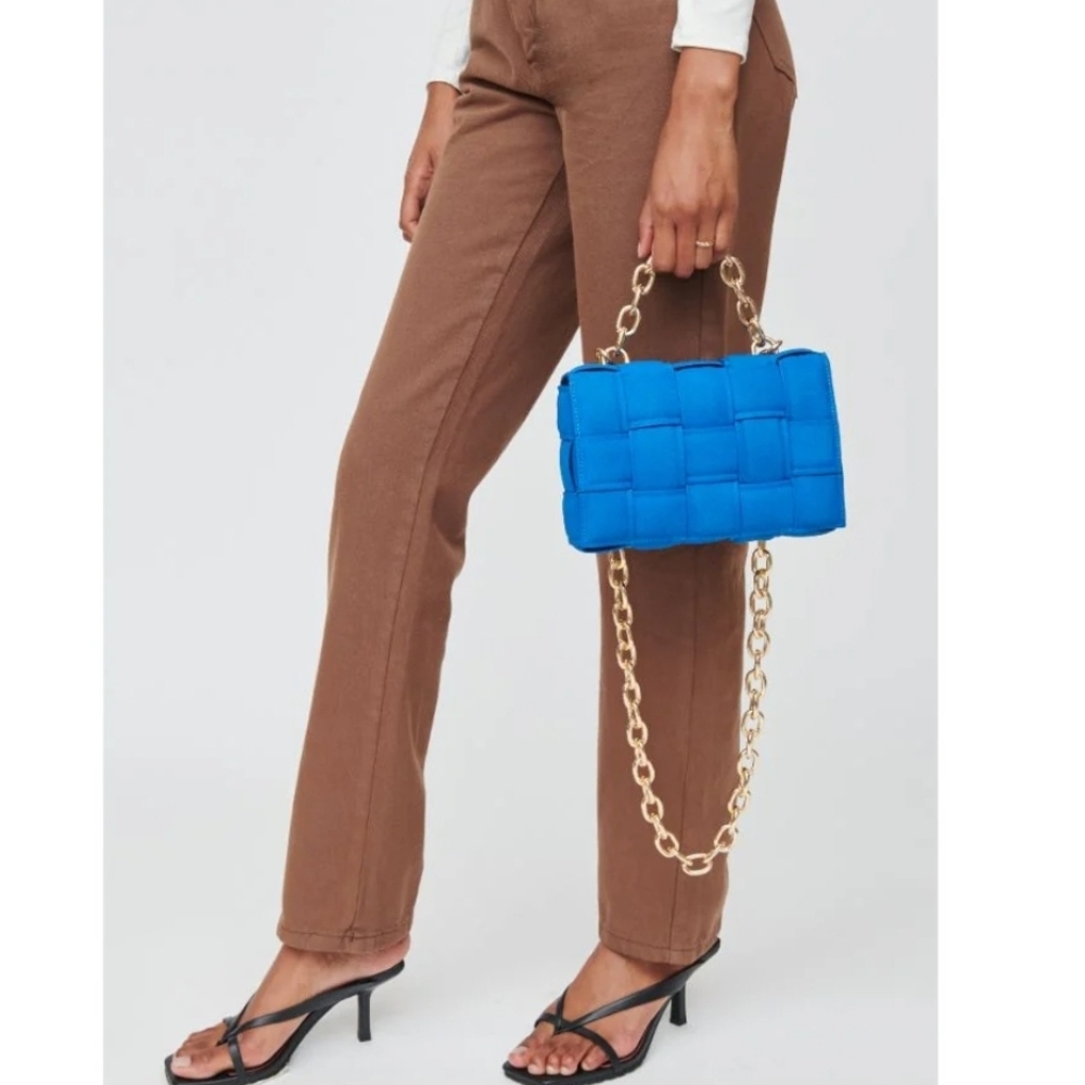 Urban Expressions Pink and Gold Shoulder Bag - Picture 4 of 5